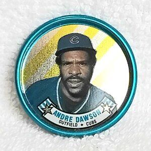 3/$20 Vintage & Mint 1988 Topps MLB Andre Dawson 1 1/2" Metal Coin 33/60!!